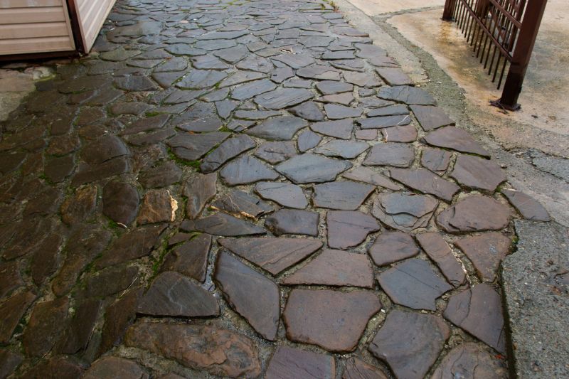 Walkway with Natural Stone Pavers